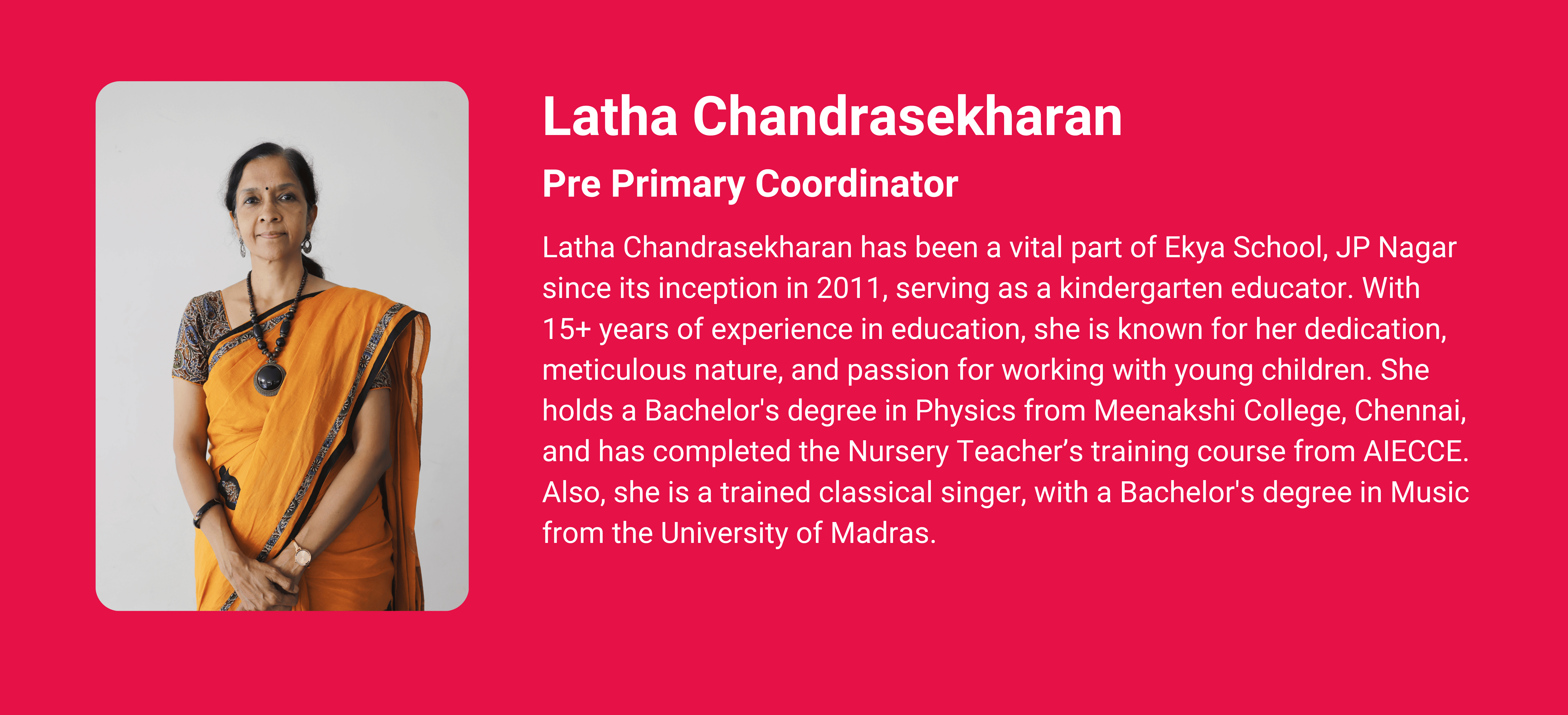 Latha Chandrasekharan