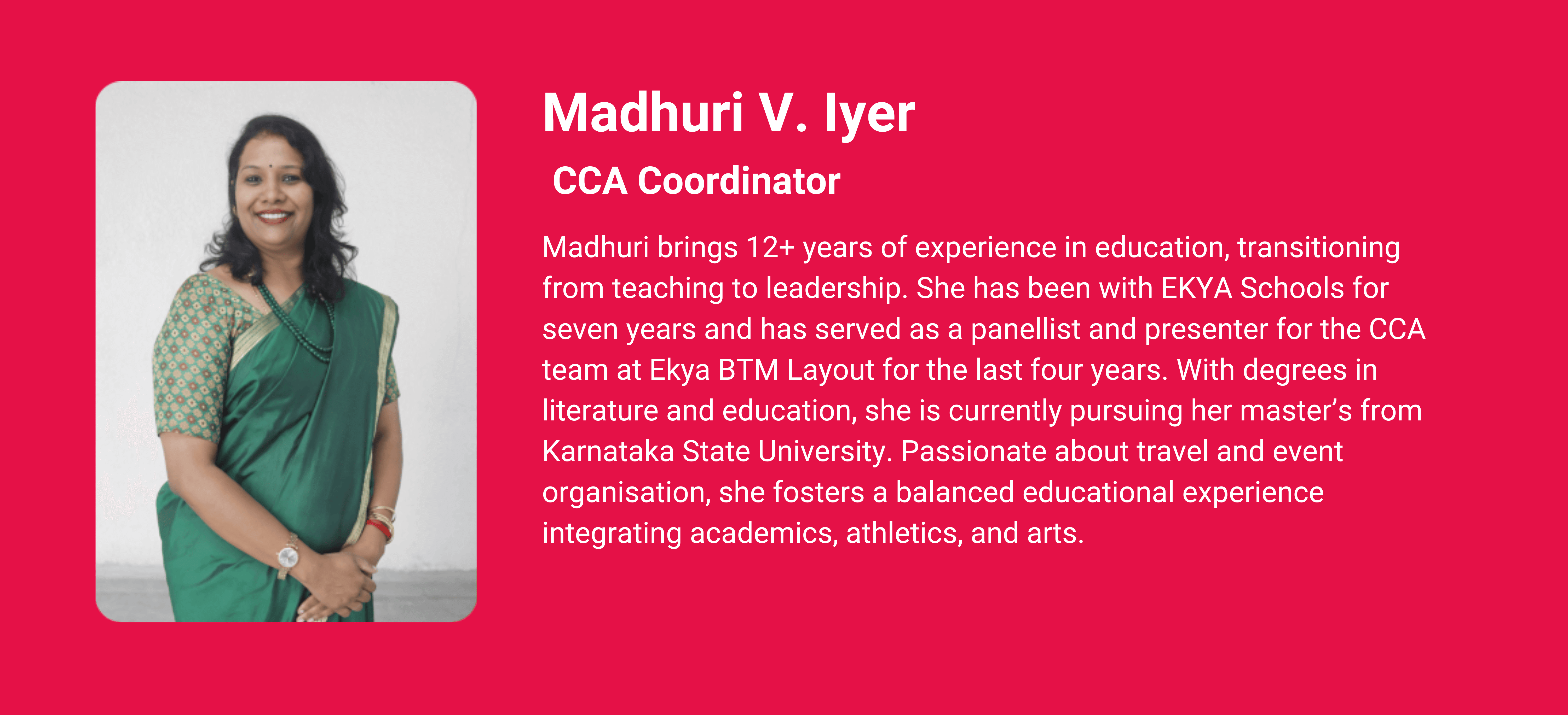 Madhuri V. Iyer